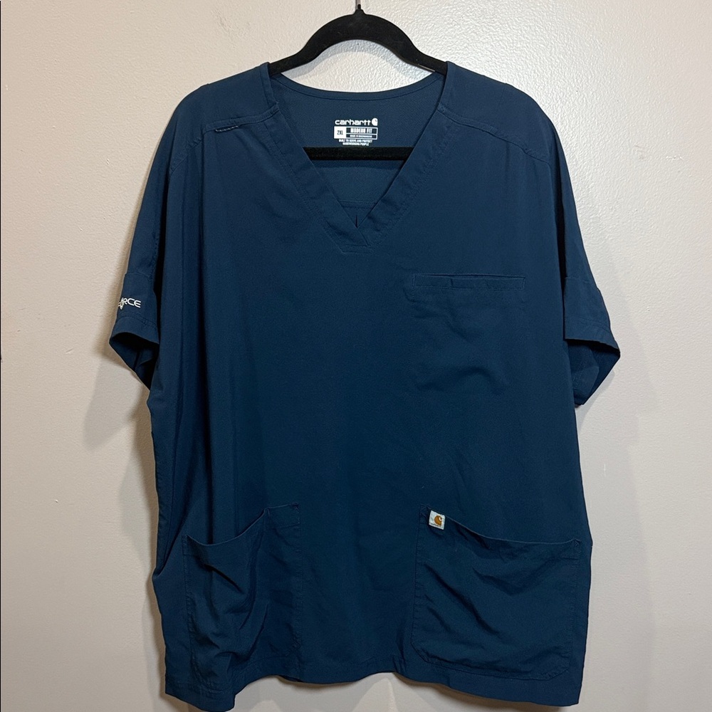 Carhartt Womens Force Cross-Flex Modern Fit‎ Oversized V-Neck Scrub Top, 2XL